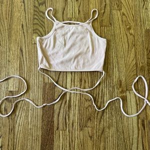 Pink crop top